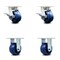 Service Caster 4 Inch Kingpinless Solid Poly Wheel Caster Brakes 2 Rigid, 2PK SCC-KP30S420-SPUR-SLB-2-R-2 - alternate 1